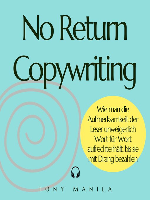 Title details for No Return Copywriting by TONY MANILA - Available